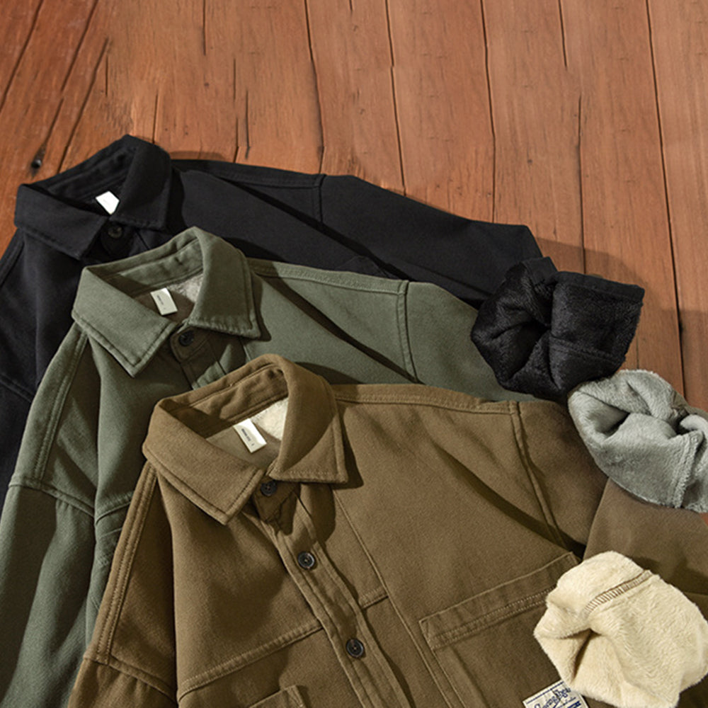 Cargo fleece overshirt