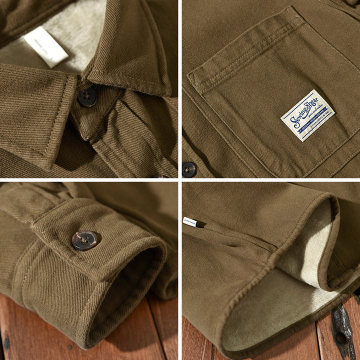Cargo fleece overshirt