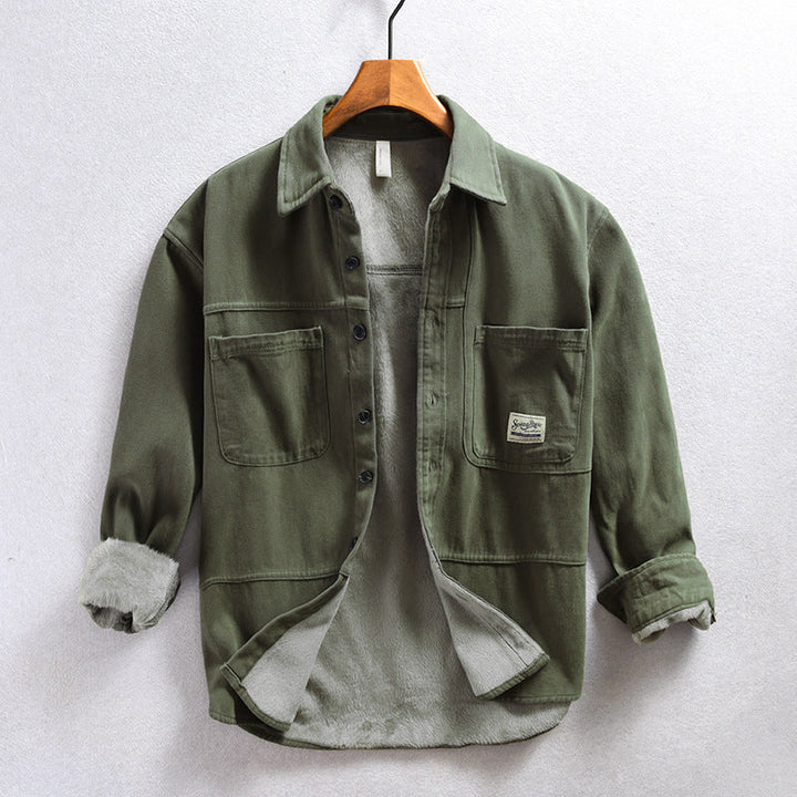 Cargo fleece overshirt