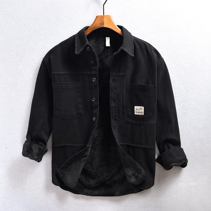 Cargo fleece overshirt