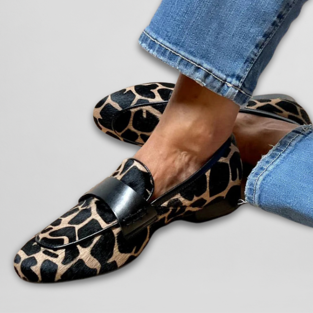 Queen | Loafers met dierenprint