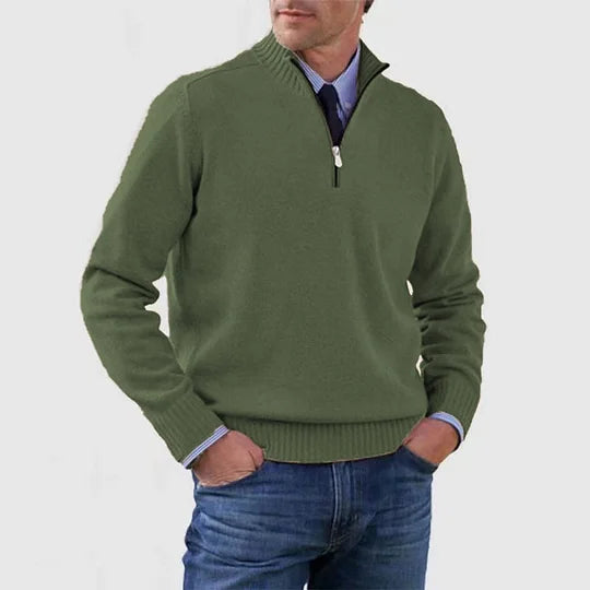Rutger™ | Heren Sweater Met Halve Rits