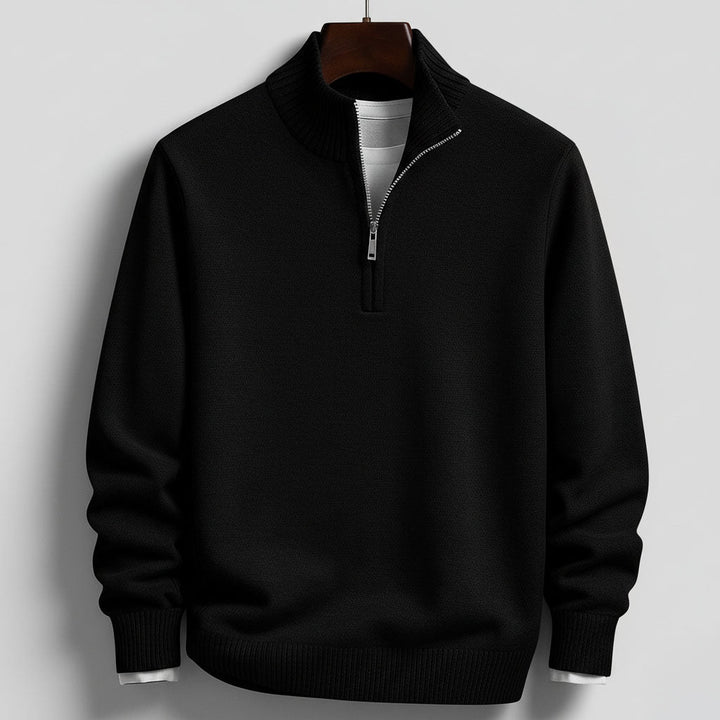 Micheal™ | Aangesloten Half-Zip Trui met Opstaande Kraag