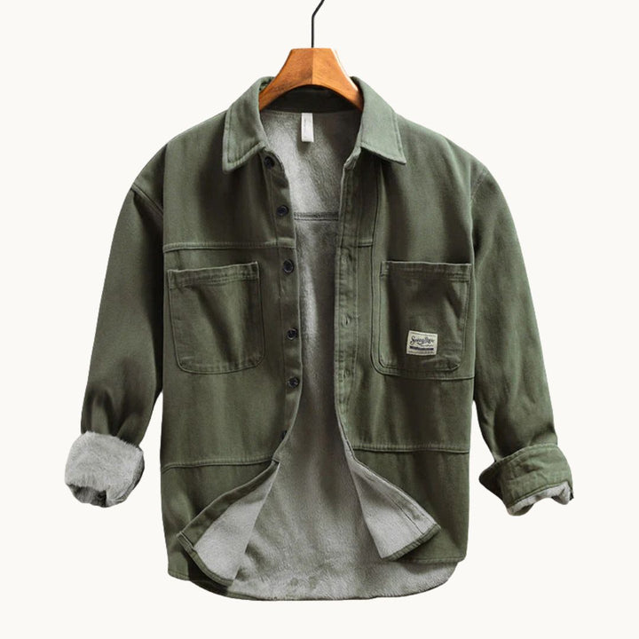 Cargo fleece overshirt