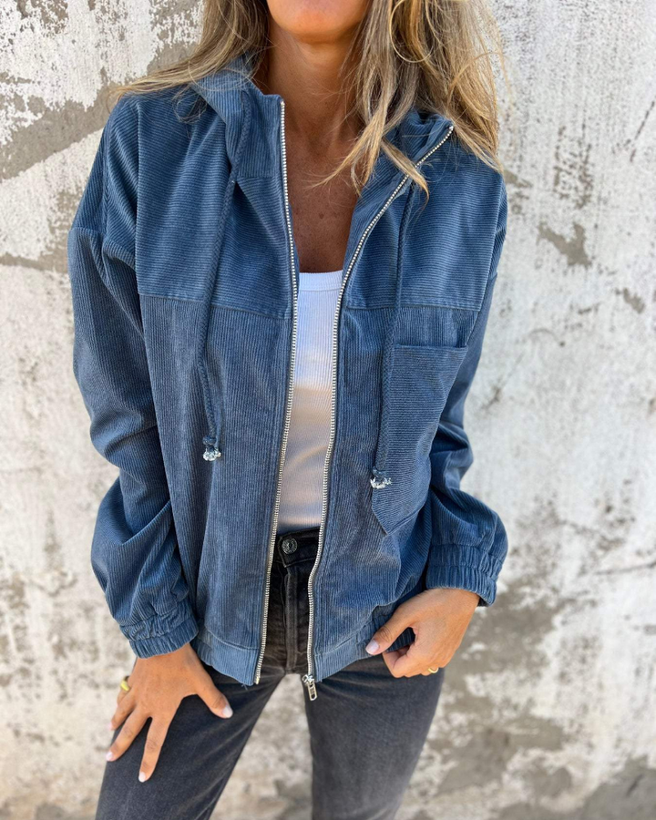 Elle | Corduroy hoodie