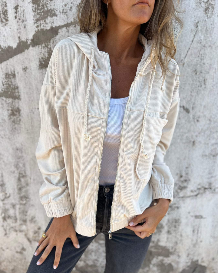 Elle | Corduroy hoodie