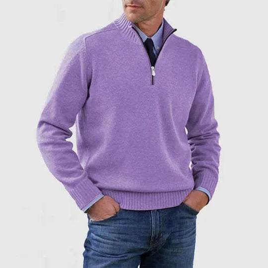 Rutger™ | Heren Sweater Met Halve Rits