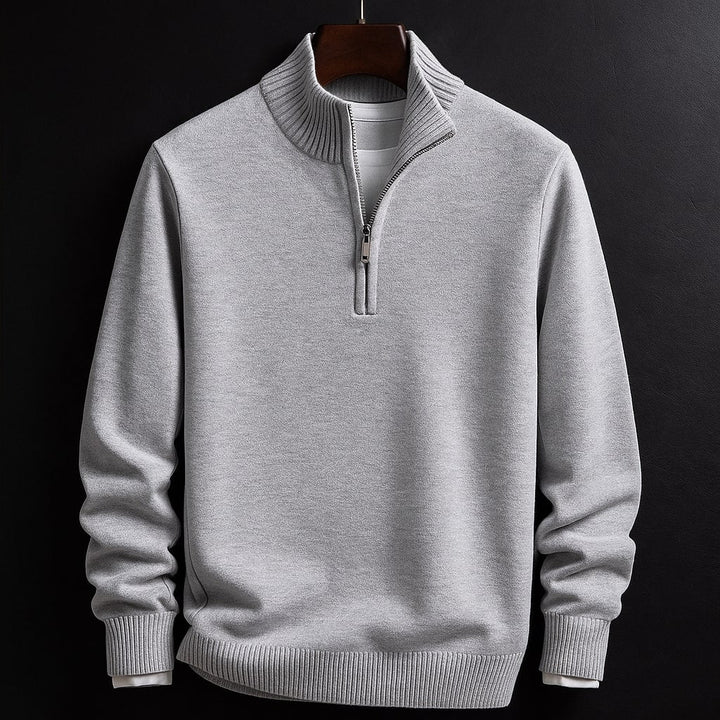 Micheal™ | Aangesloten Half-Zip Trui met Opstaande Kraag