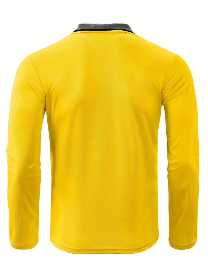 MURRAY - Stijlvolle heren polo met lange mouwen