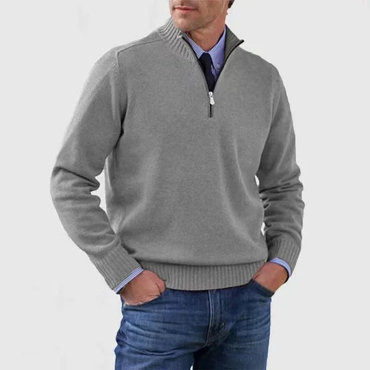 Rutger™ | Heren Sweater Met Halve Rits
