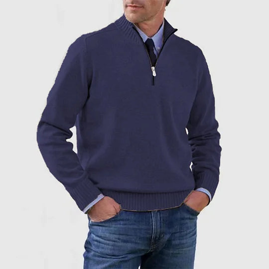 Rutger™ | Heren Sweater Met Halve Rits
