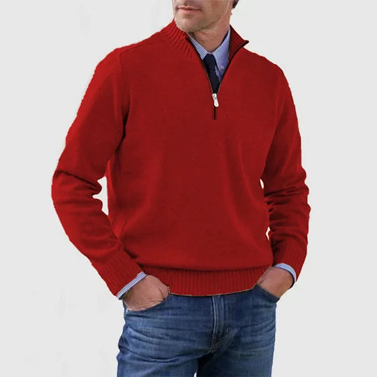 Rutger™ | Heren Sweater Met Halve Rits