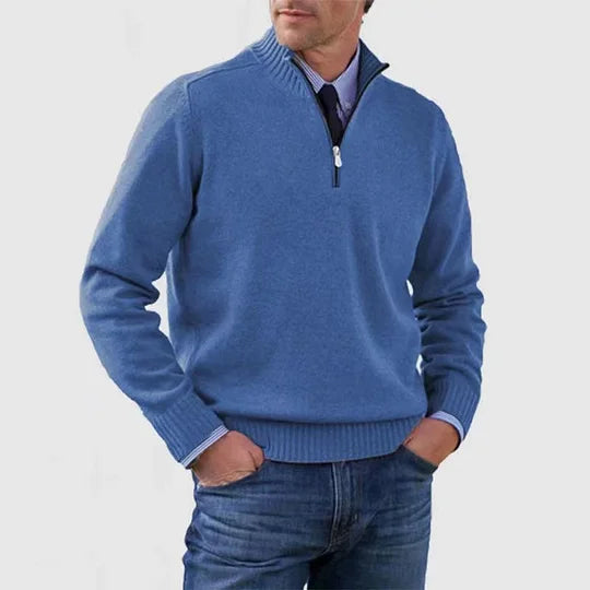 Rutger™ | Heren Sweater Met Halve Rits