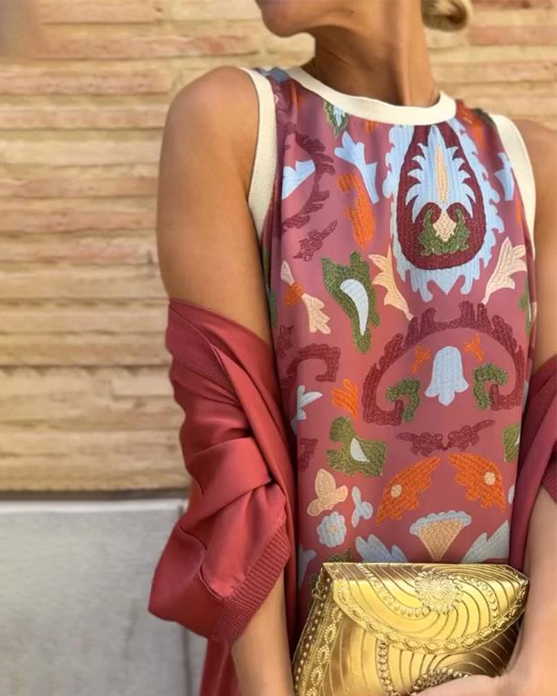 Ameliya | Tweedelig setje met print