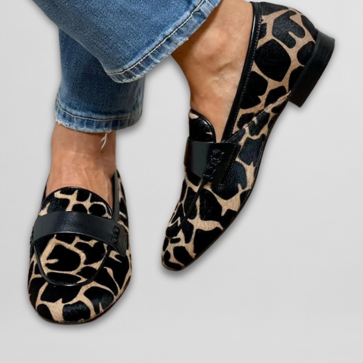 Queen | Loafers met dierenprint