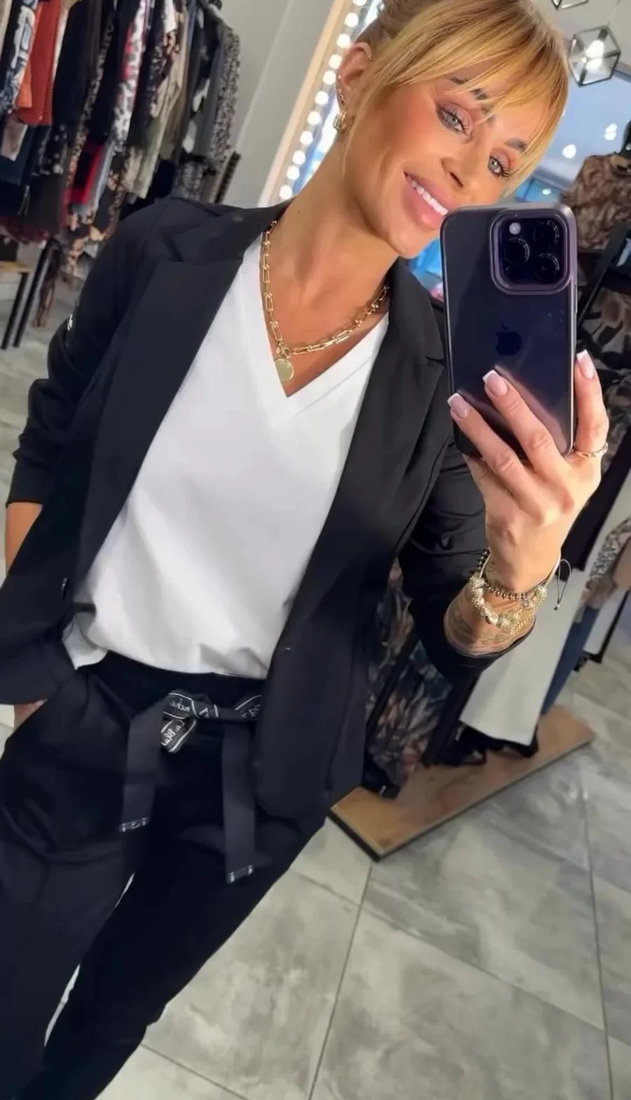 SENIA | Tweedelige set met zachte blazer & relaxte joggers