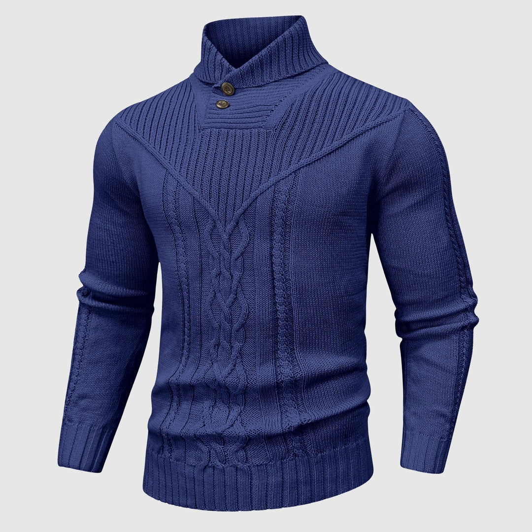 Alessandro | Veneti Tailored Pullover met opstaande kraag