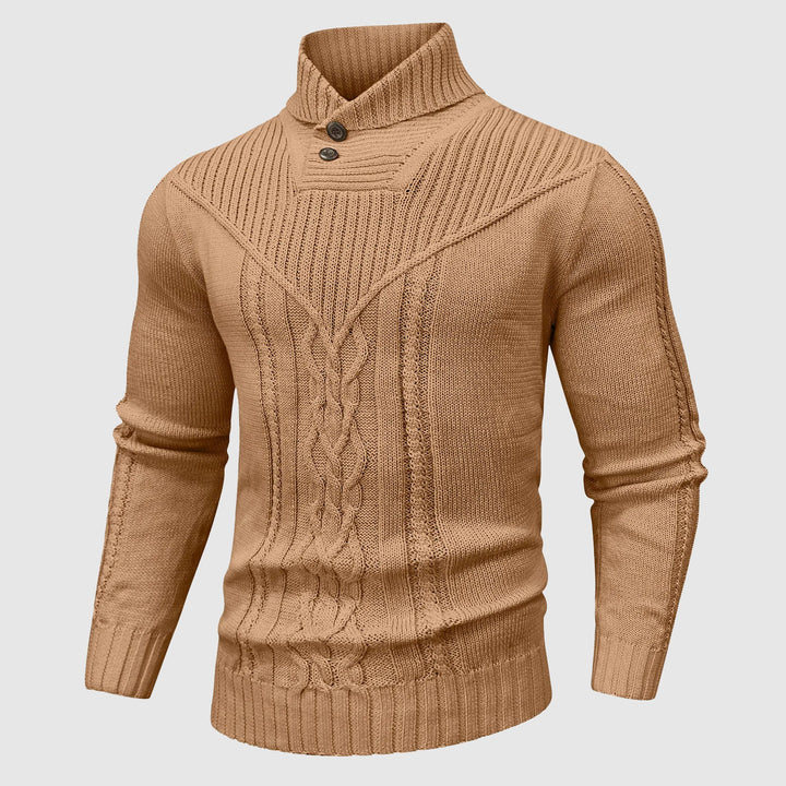 Alessandro | Veneti Tailored Pullover met opstaande kraag