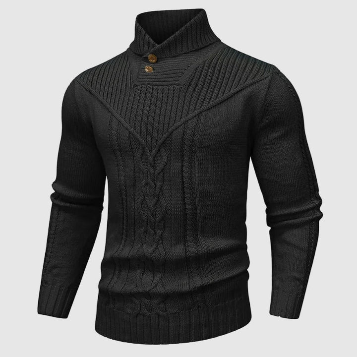 Alessandro | Veneti Tailored Pullover met opstaande kraag