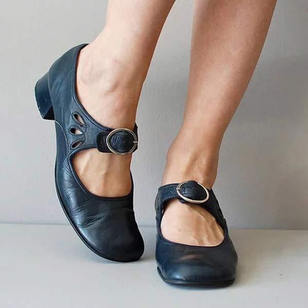 Denisa – Orthopedische sandalen met brede hak