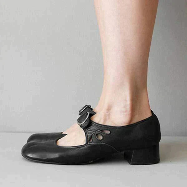 Denisa – Orthopedische sandalen met brede hak