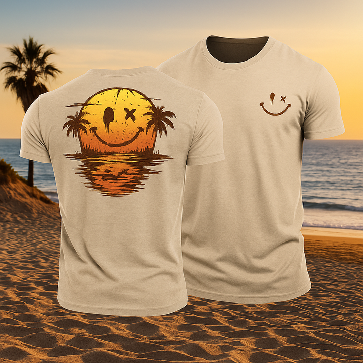 Soleil Bleu | Smiley Oceaan T-Shirt