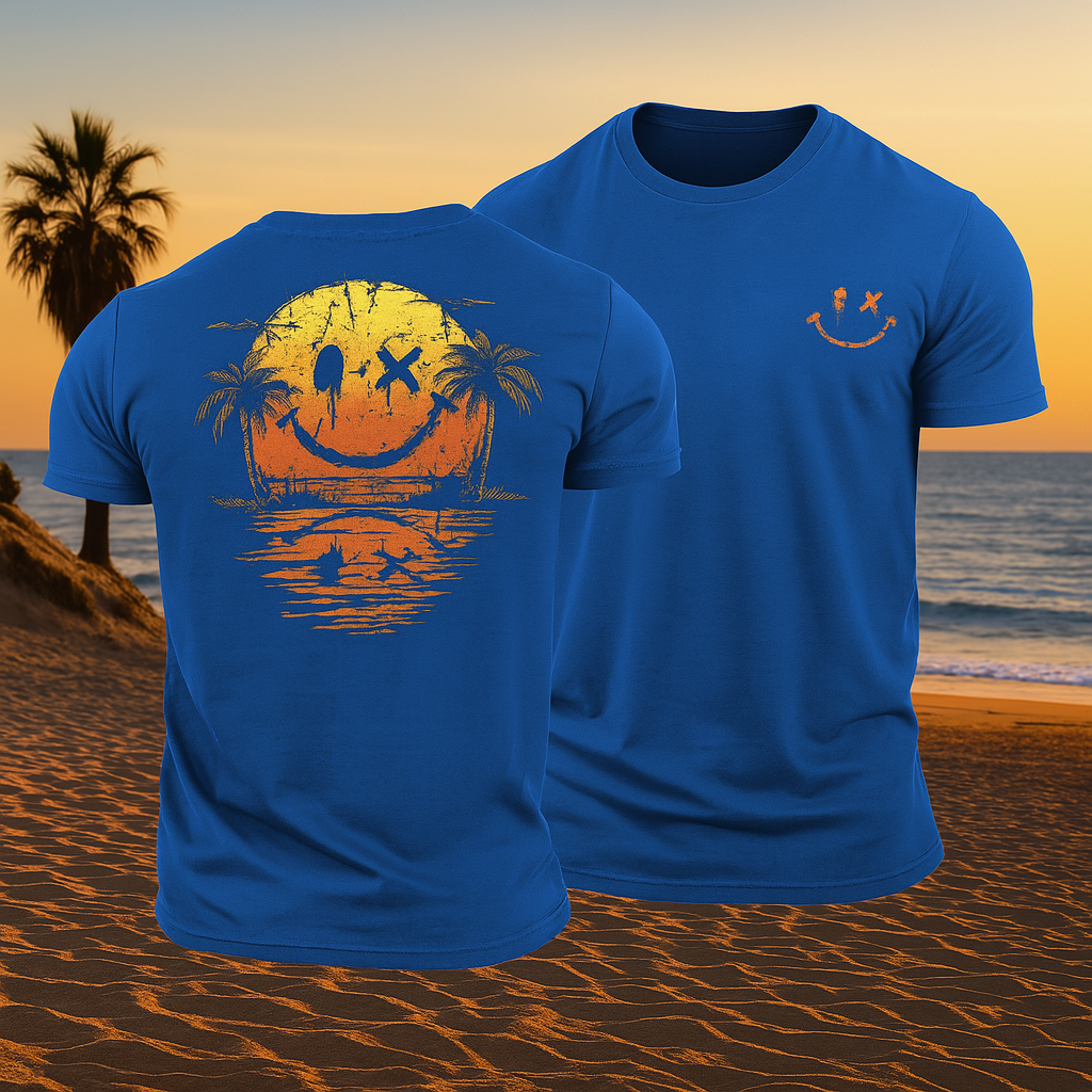 Soleil Bleu | Smiley Oceaan T-Shirt
