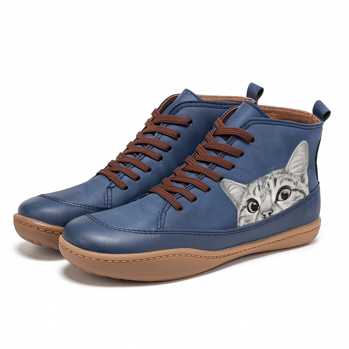Savrani™ | Laarzen met katten-detail