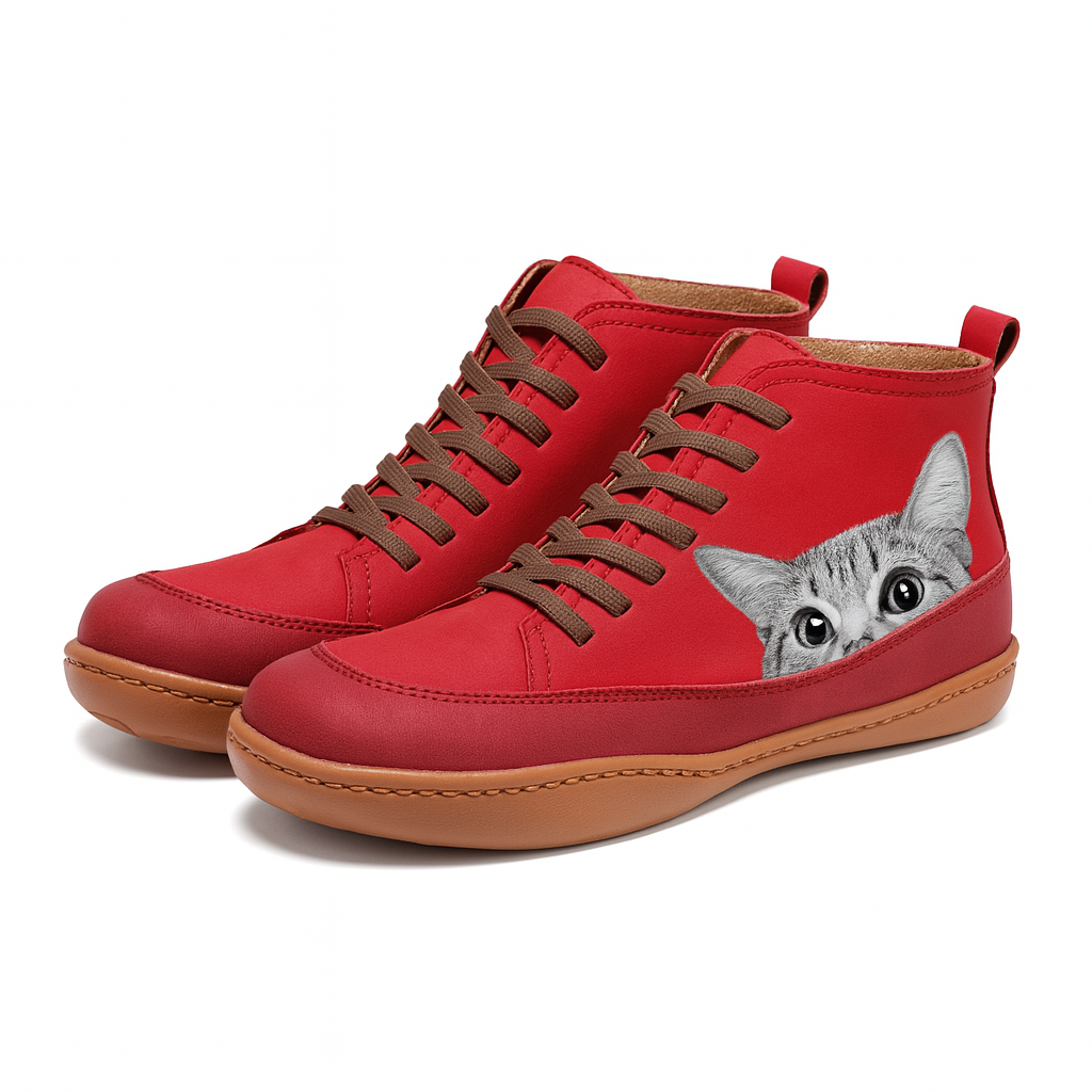 Savrani™ | Laarzen met katten-detail