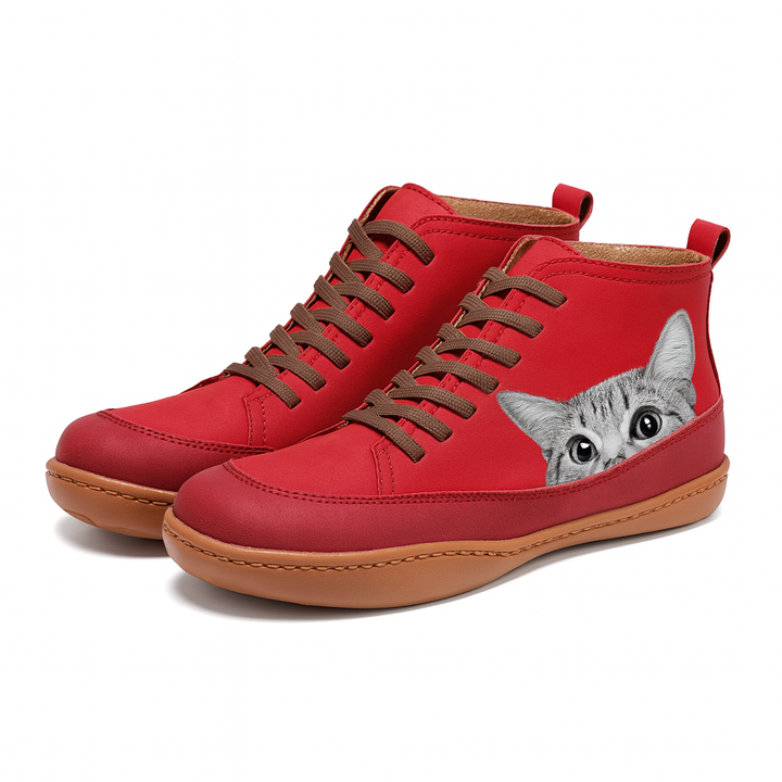 Savrani™ | Laarzen met katten-detail