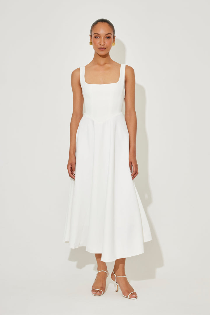 Amelia™ | Tijdloze, zwierige midi-jurk