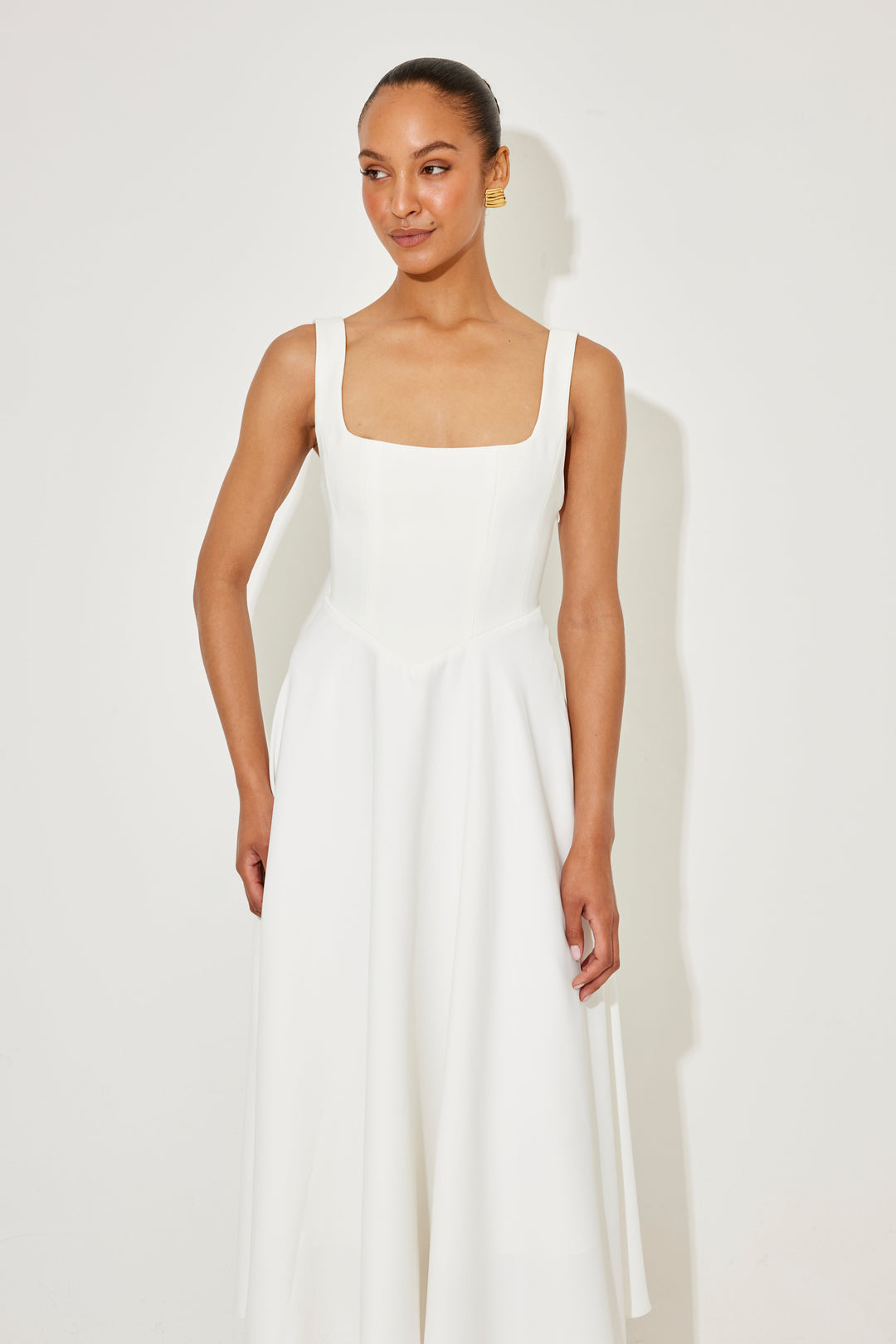 Amelia™ | Tijdloze, zwierige midi-jurk