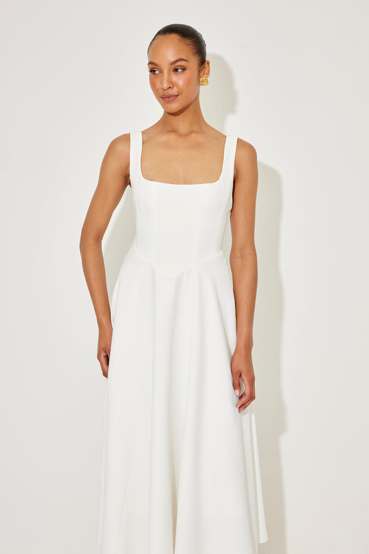 Amelia™ | Tijdloze, zwierige midi-jurk