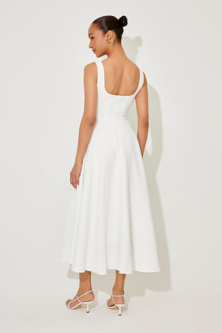 Amelia™ | Tijdloze, zwierige midi-jurk