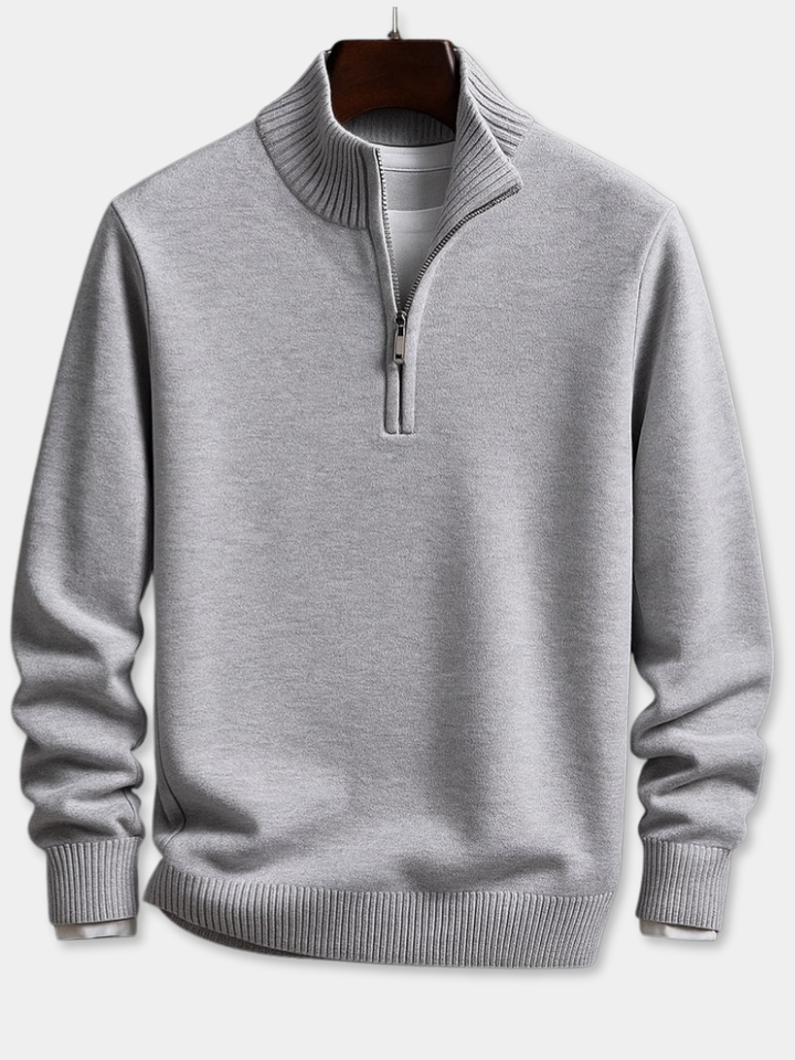 Micheal™ | Aangesloten Half-Zip Trui met Opstaande Kraag