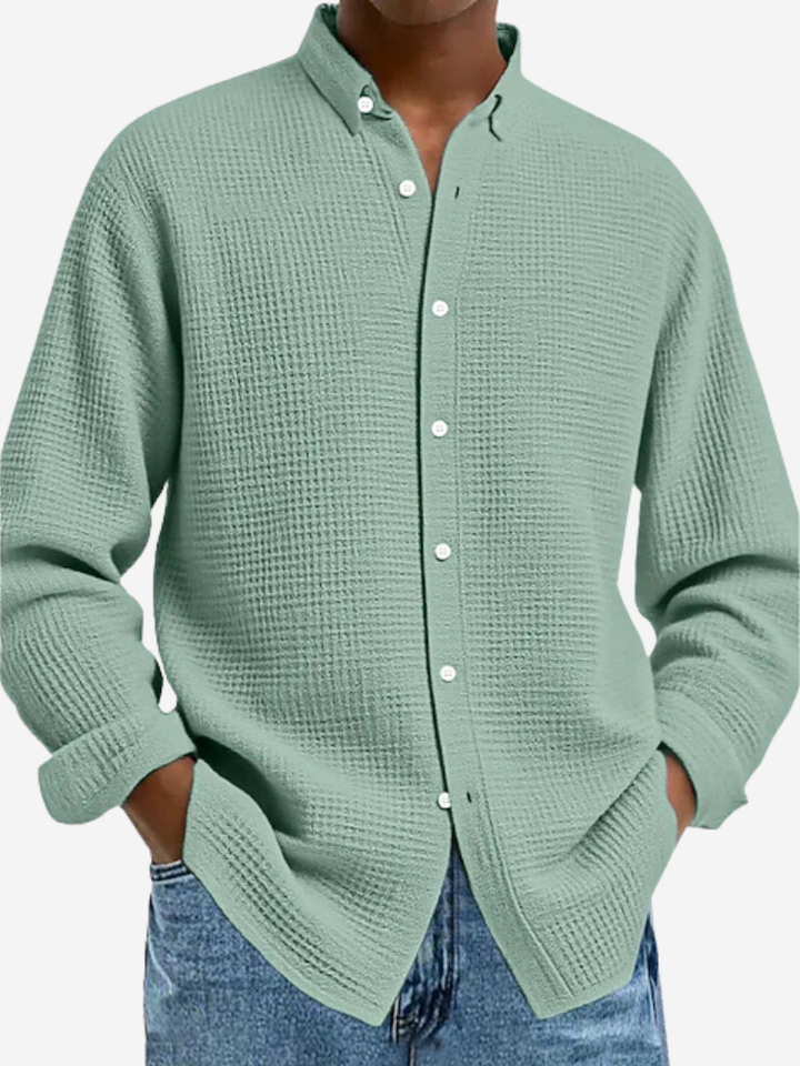 Duchene™ | Elegante gestructureerde overhemd met verfijnde pasvorm