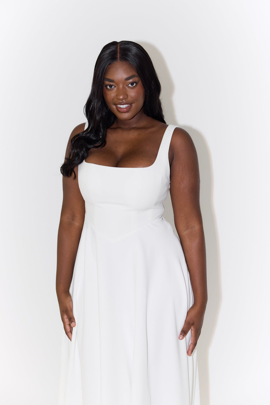 Amelia™ | Tijdloze, zwierige midi-jurk