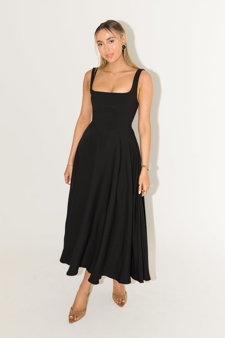 Amelia™ | Tijdloze, zwierige midi-jurk