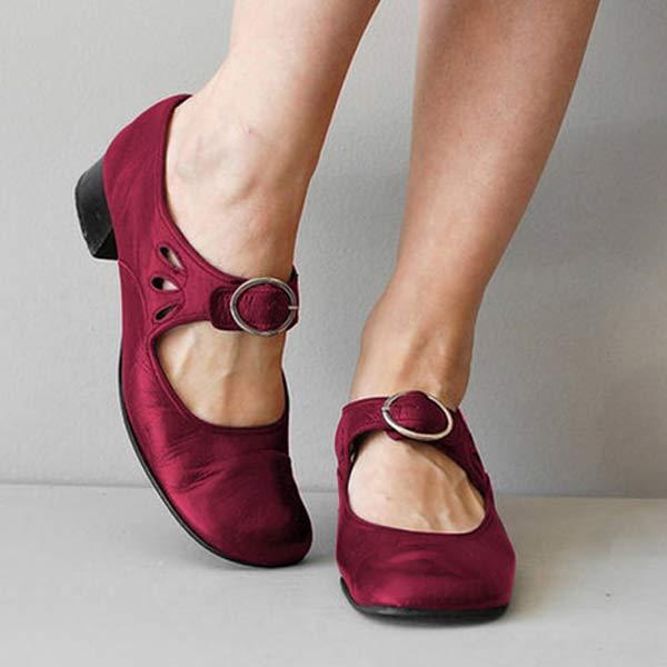 Denisa – Orthopedische sandalen met brede hak