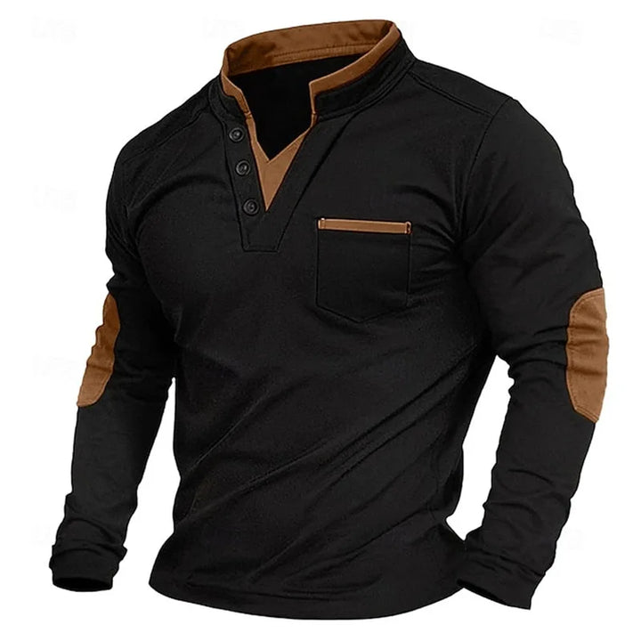 Heren V-hals Sweatshirt