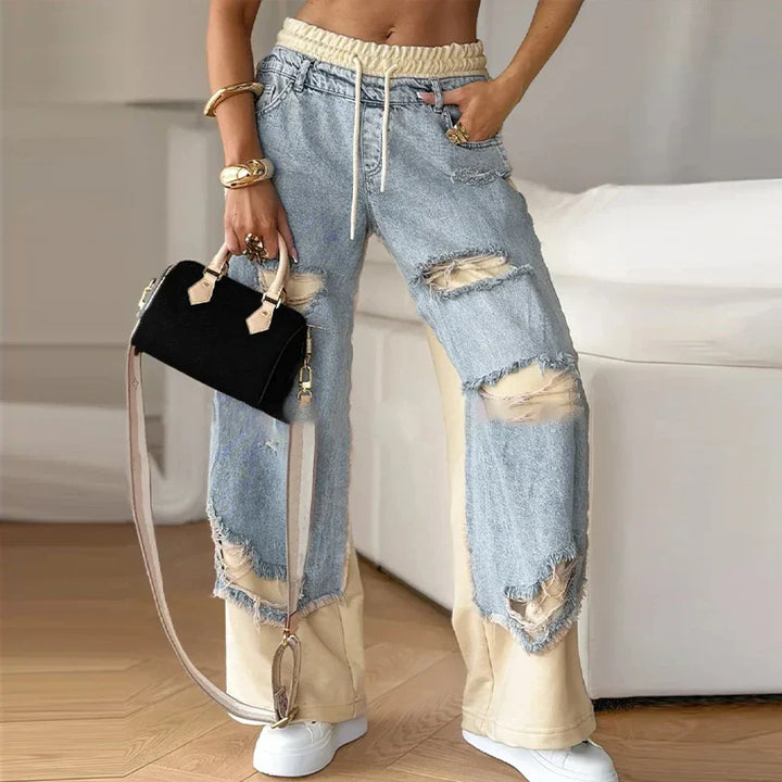 MIREILLE | Gelaagde Jeans