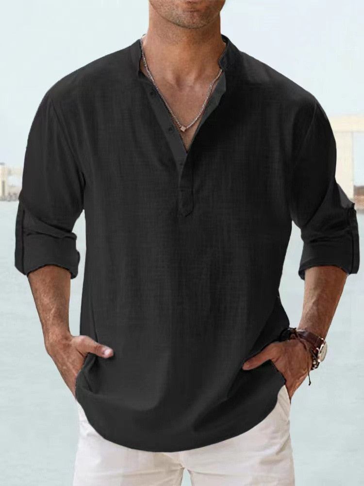 LINO - Linnen Blouse voor heren