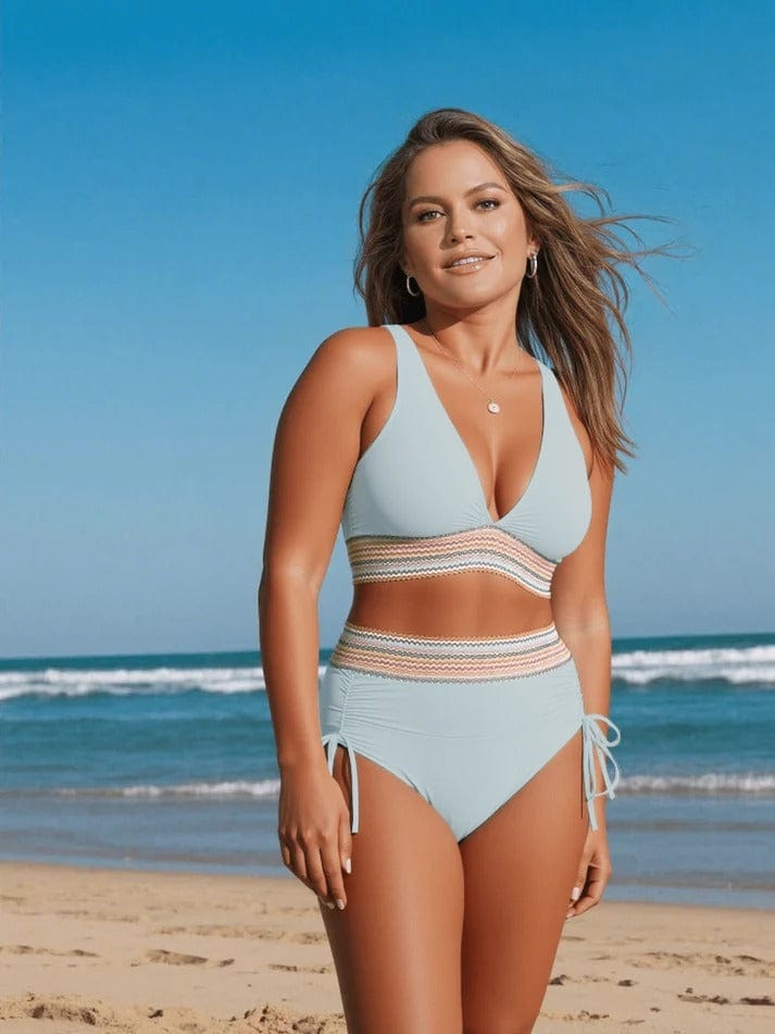Elegante high-waist bikini met shapewear-effect