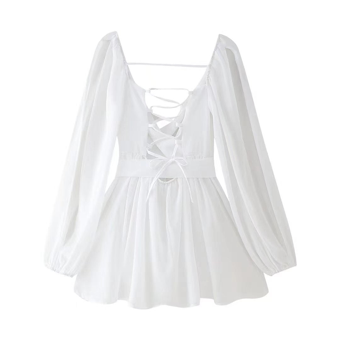 Marlies | mini-jurk met open rug