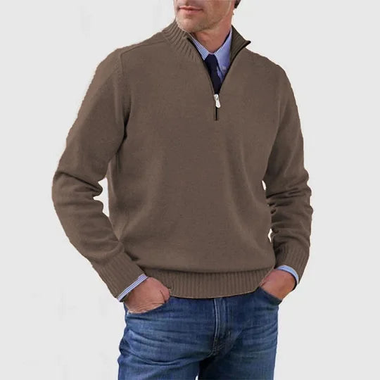 Rutger™ | Heren Sweater Met Halve Rits