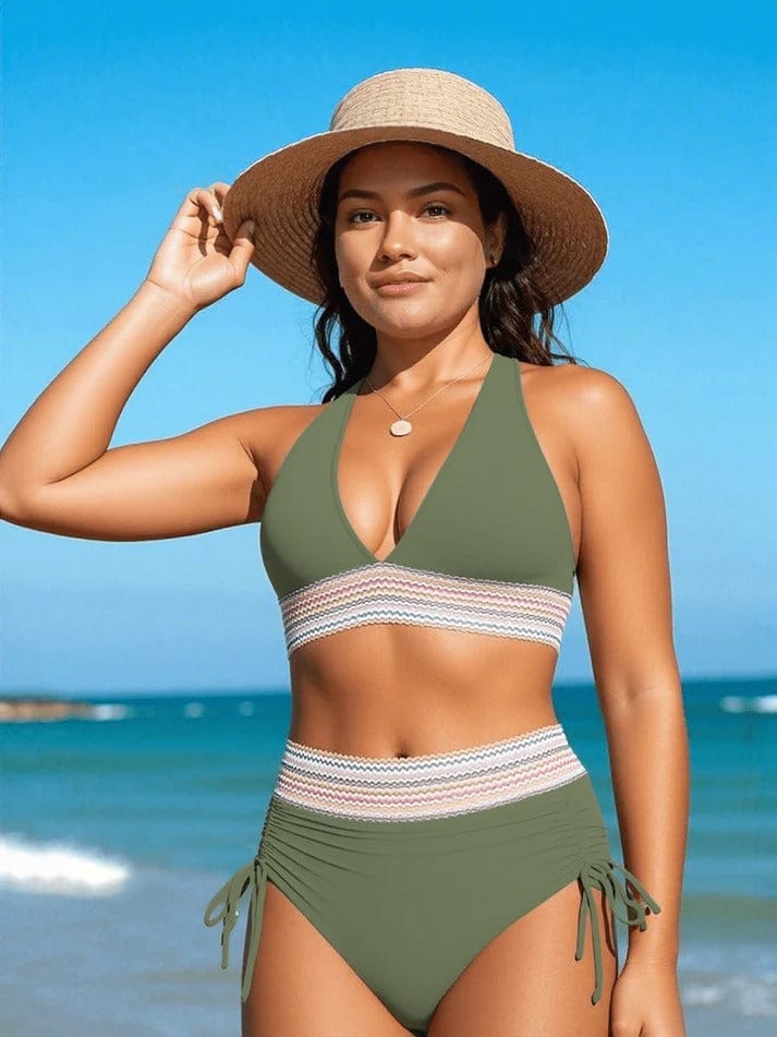 Elegante high-waist bikini met shapewear-effect