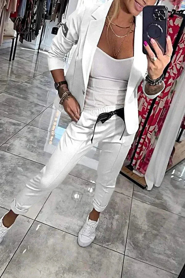 SENIA | Tweedelige set met zachte blazer & relaxte joggers
