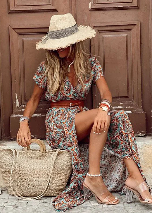 Sybella – maxi-jurk in boho-stijl